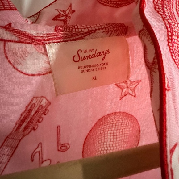 Cowgirl Short Sleeve & Short Pajama Set - XL - Picture 2 of 3